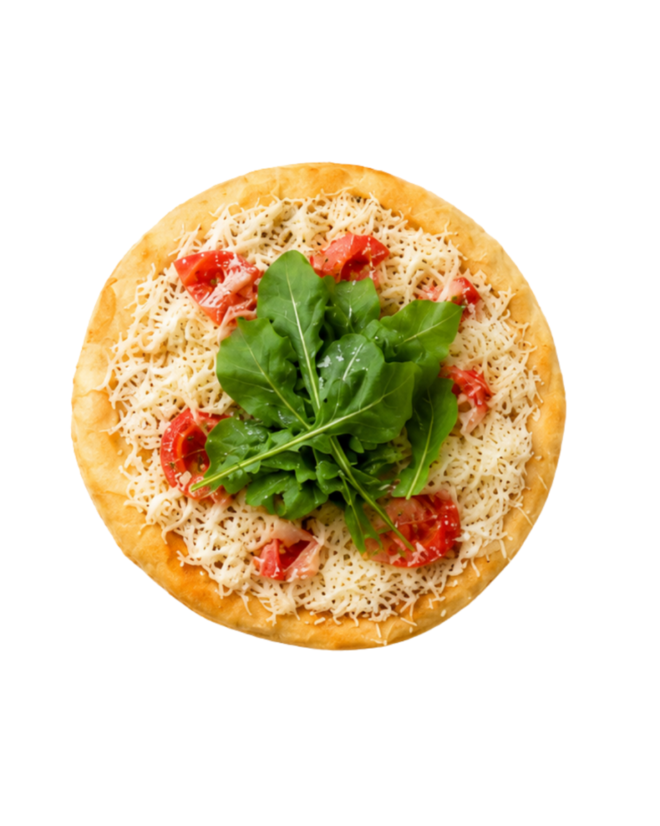Roka Domatesli Pişi Pizza
